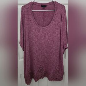 Layne Bryant Women's Mauve Top Lace Bottom
